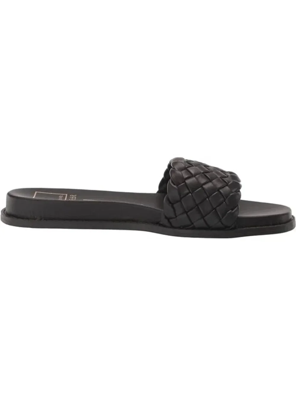 Dolce Vita Womens Grazie Braided Slide Flat Sandals Black Size 9M Defected